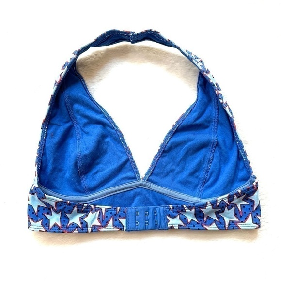 Out From Under Urban Outfitters Blue Star Halter Bralette M - Picture 2 of 9